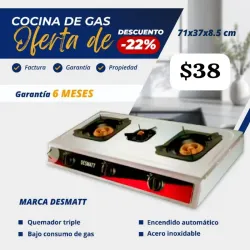 Fogon de 3 hornillas 