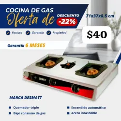 Fogon de 3 hornillas 