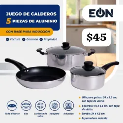 Juego de Calderos 5 piezas