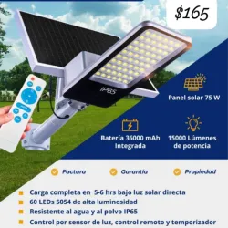 Lampara solar