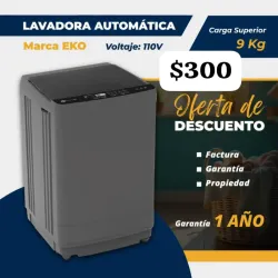 Lavadora automatica 9kg