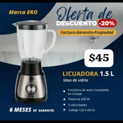 Licuadora vaso de vidrio