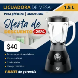 Licuadora vaso plastico