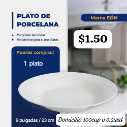 Plato blanco