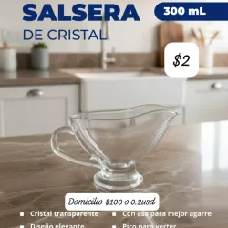 Salsera de cristal