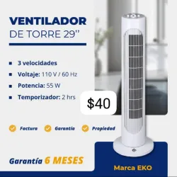 Ventilator de Torre 29"
