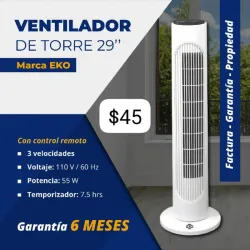 Ventilator de Torre 29"