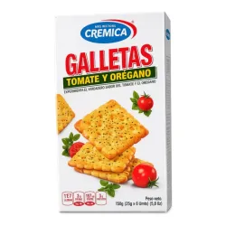 Galletas Crackers con Tomate y Oregano 150 g Cremica