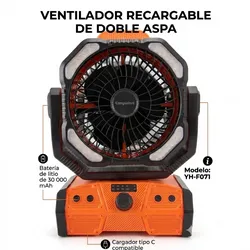 Ventilador Recargable Easywave