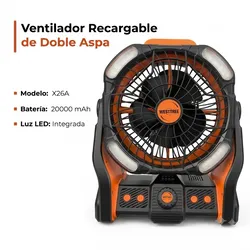 Ventilador Recargable Westtree