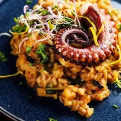 Risotto de pulpo