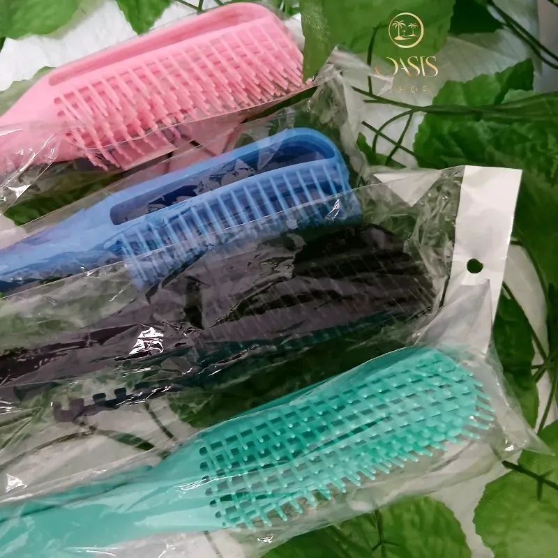 Cepillo ajustable para pelo rizado