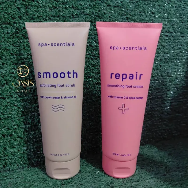 Crema Exfoliante y crema suavizante para los pies