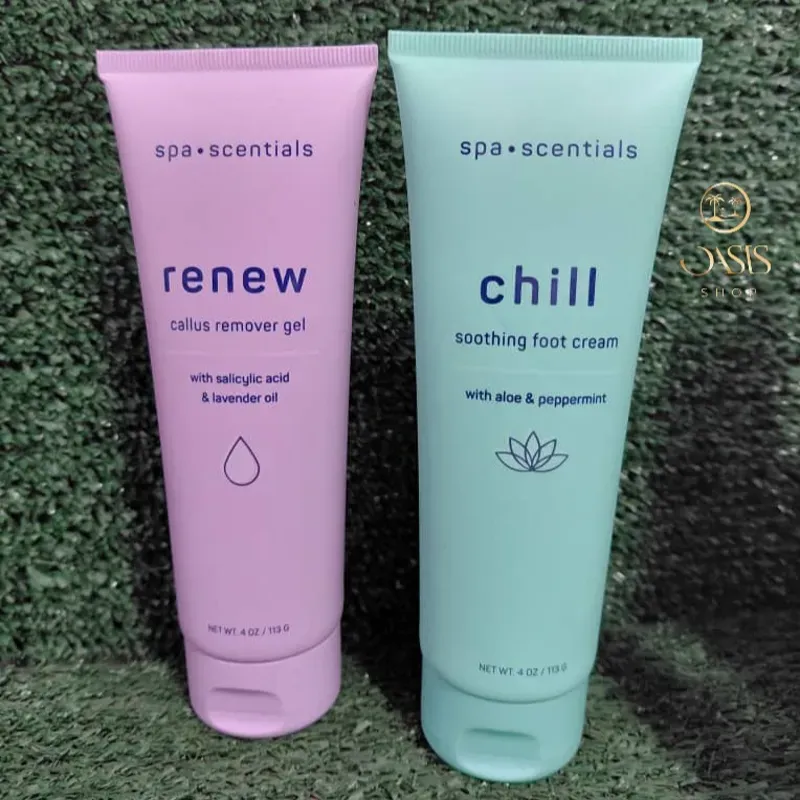 Crema removedora de callos y crema suavizante para los pies