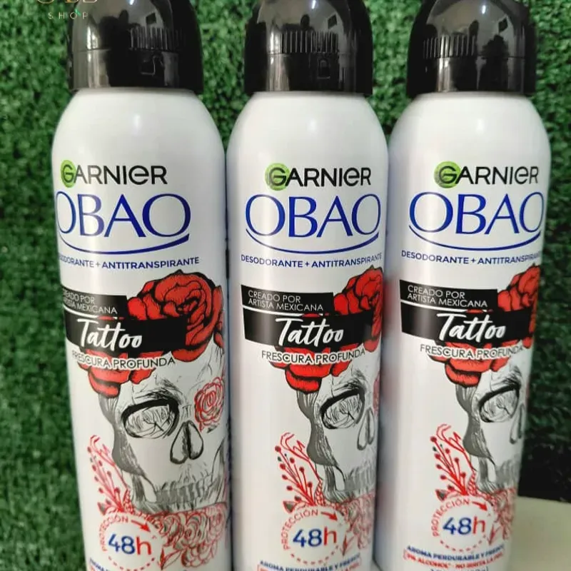Desodorante Obao de spray Tattoo Frescura profunda