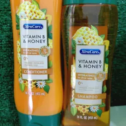 Juego champú y acondicionador de vitamina b y miel