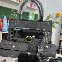 Juego de carteras negra