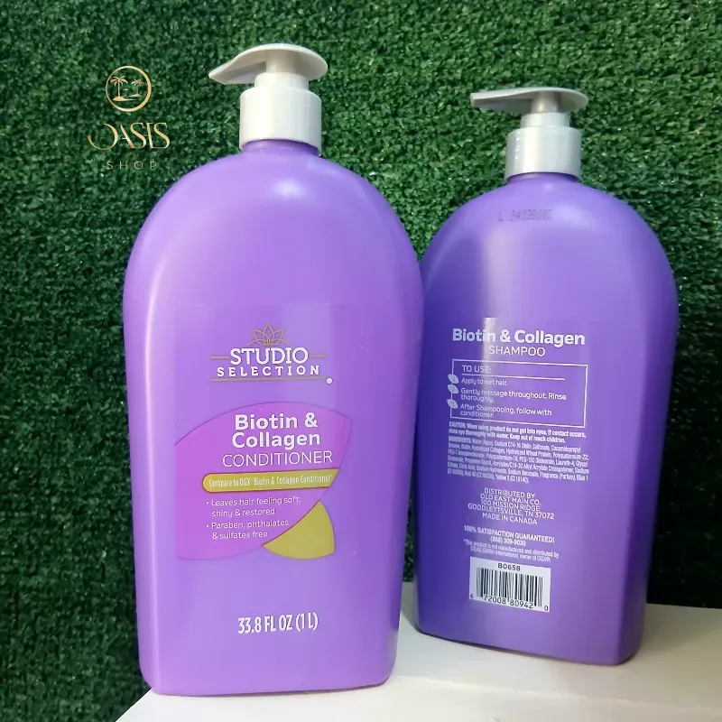 Juego de champú y acondicionador de Biotin y Colágeno