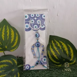 Llavero ojo turco herradura