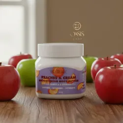 Manteca corporal de melocotón y crema
