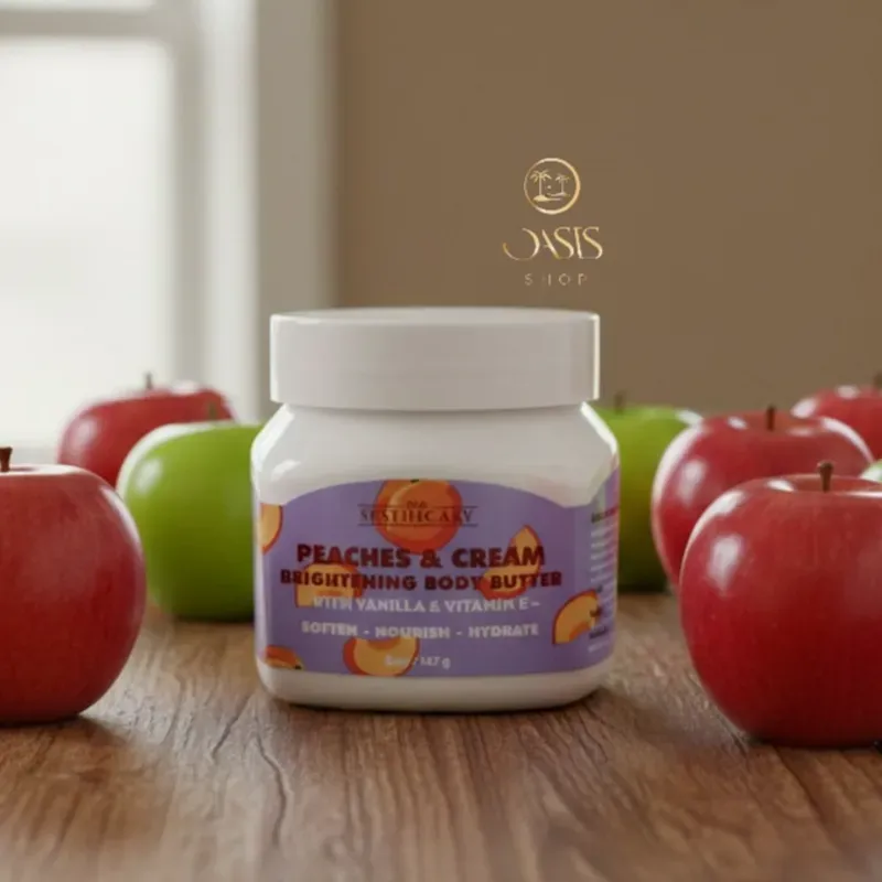 Manteca corporal de melocotón y crema