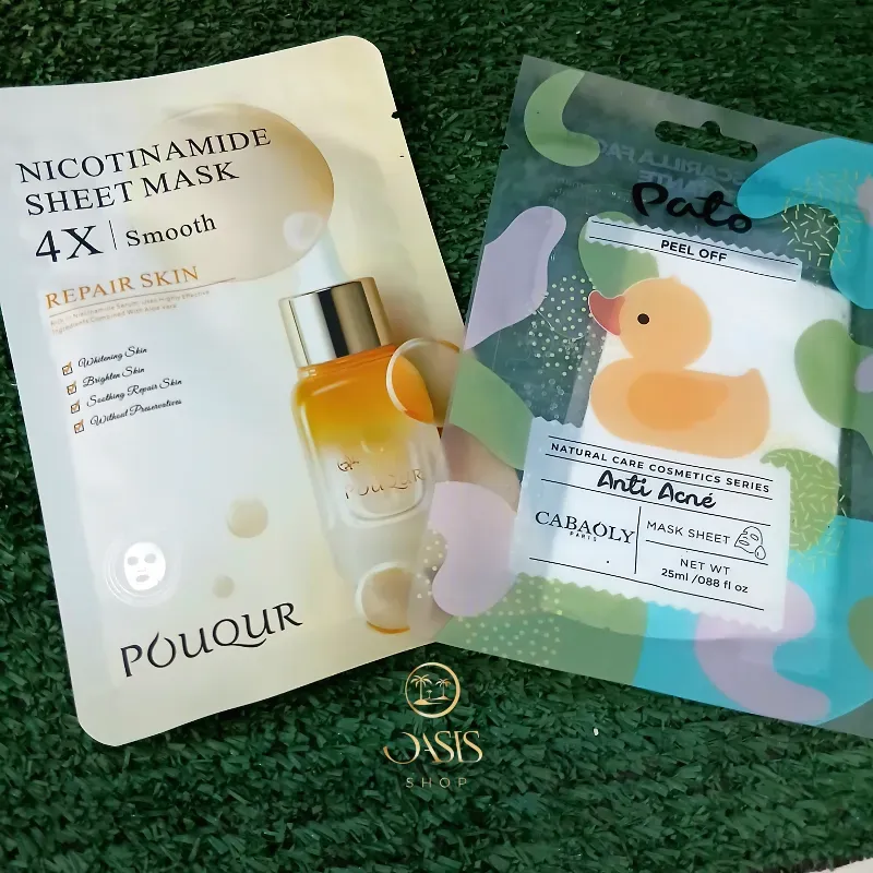 Mascarillas faciales nicotinamide y anti acné 