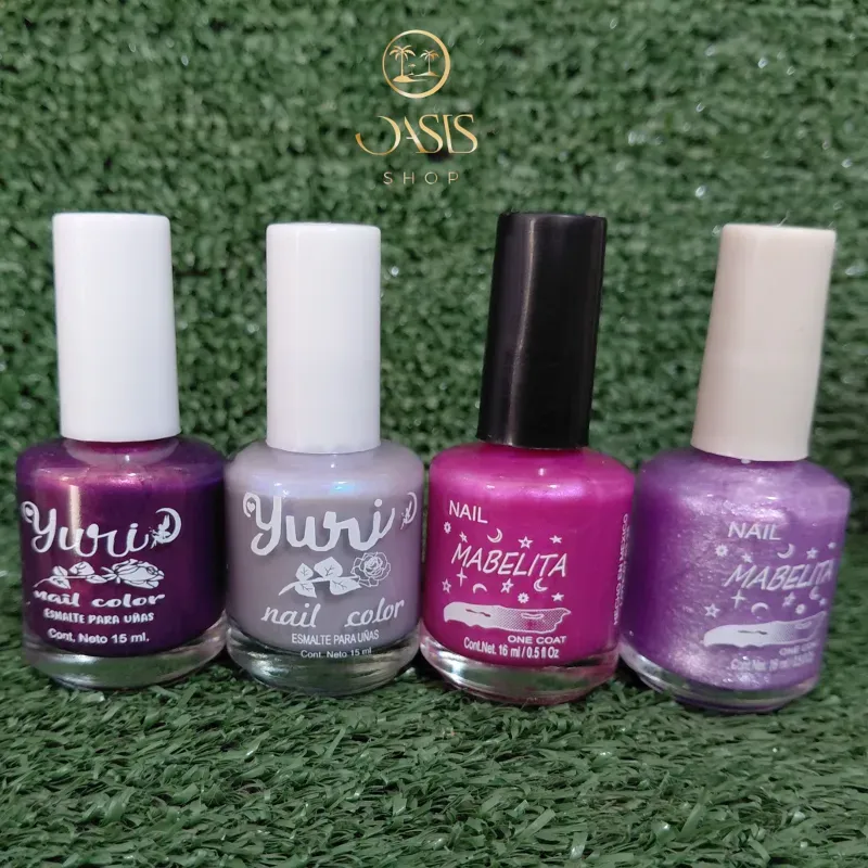 Pinturas de uñas naturales tonos morados