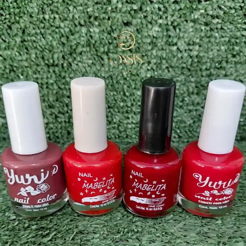 Pinturas de uñas naturales tonos rojos