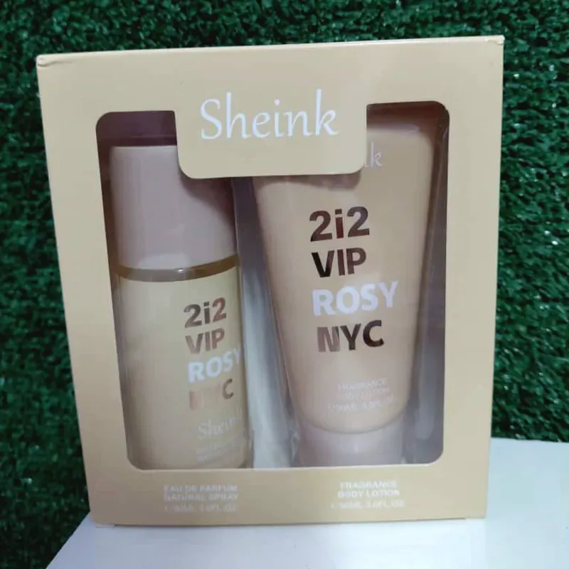 Set colonia + crema Sheink 2i2 VIP ROSY NYC