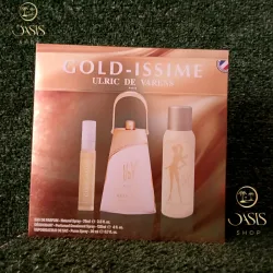 🇨🇵 Set Ulric de Varens Francia Gold Issime (perfume, perfume de bolso y desodorante)