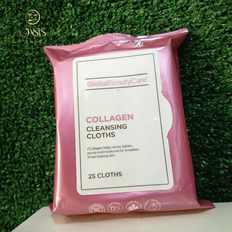 Toallas húmedas desmaquillantes con colágeno 