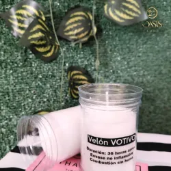 Vela blanca duración 36 horas