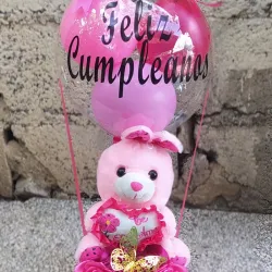 Caja con peluche