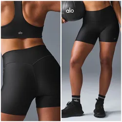 Alo Yoga black biker shorts