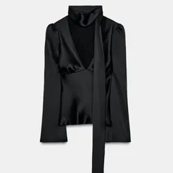 Blusa Satinada Zara