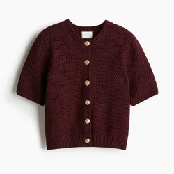 Camisa Crochet Marrón 