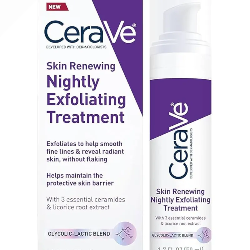 Cera Ve Tratamiento Exfoliante nocturno renovador de la piel 
