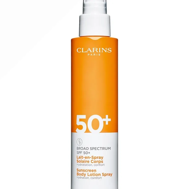 Clarins Protector Solar en Spary Losion Corporal y Facial 