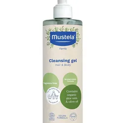 Mustela Gel Limpiador orgánico para Cuerpo y cabello 400ml