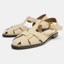 Sandalias Zara color marfil