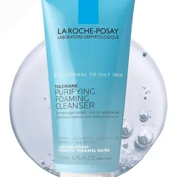 Toleriane limpiador facial con Niacinamida, ceramides,agua termica probiotica 