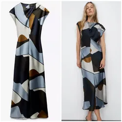 Zara Sayin Printed Midi Dress