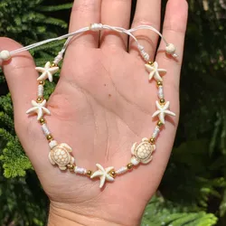 Tobillera de tortugas y Estrellas 