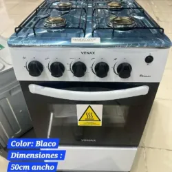 Cocina Vemax 4 hornillas con magneto y Luz en el horno 