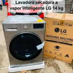Lavadora secadora al vapor LG