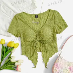 Blusa verde limón 