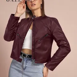 Chaqueta binil rojo vino