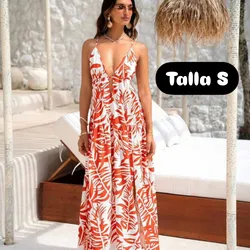 Vestido ancho estampado