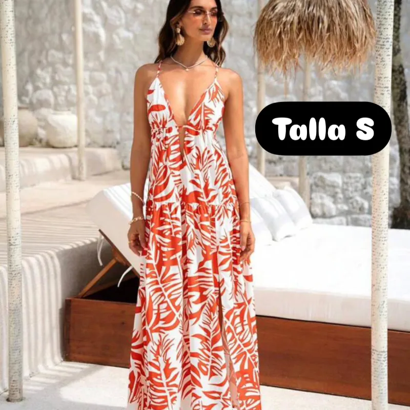 Vestido ancho estampado