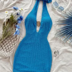 Vestido azul corto 